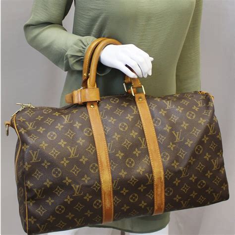 louis vuitton keepall 45 bandouliere vintage|Louis Vuitton Keepall bandouliere bag.